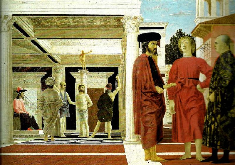 Piero della Francesca the flagellation Spain oil painting art